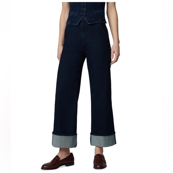 NWT Joe's Jeans The Trixie Trouser Wide Cuff Jeans in Don’t Worry Size 30 - Picture 1 of 10